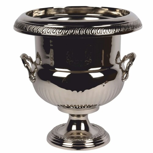 Casa Padrino Barock Weink�hler Silber H. 37 cm - Barock Champagnerk�hler