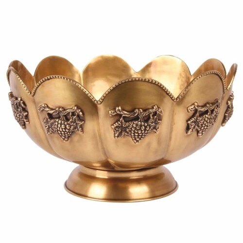 Casa Padrino Barock Messing Weink�hler Gold  41 cm - Barock Champagnerk�hler