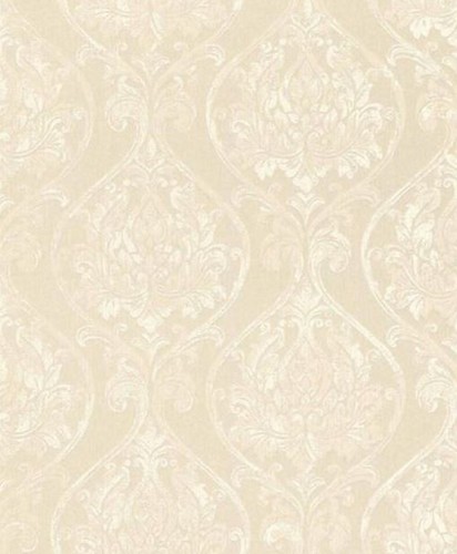 Casa Padrino Barock Wohnzimmer Tapete Creme 10,05 x 0,53 m - Hochwertige Textiltapete im Barockstil