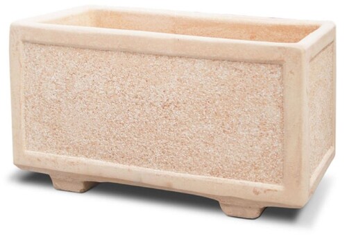 Casa Padrino Beton Blumenk�bel Rosa 102 x 42 x H. 44 cm - Rechteckiger Beton Pflanzk�bel