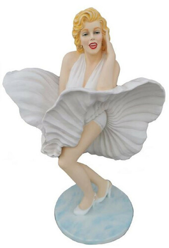 Casa Padrino Dekofigur Marilyn Monroe Mehrfarbig H. 165 cm - Wetterbest�ndige Garten Terrassen Deko Skulptur 