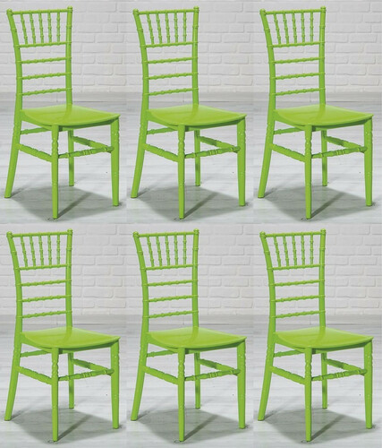 Casa Padrino Designer Acryl Stuhl Set Gr�n 40 x 46 x H. 92,5 cm - Esszimmerst�hle - Acryl Esszimmer M�bel