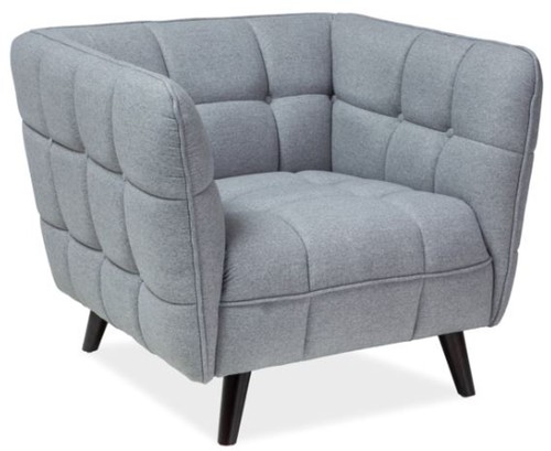 Casa Padrino Luxus Wohnzimmer Sessel Grau / Schwarz 92 x 85 x H. 78 cm - Wohnzimmerm�bel