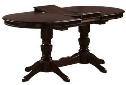 Casa Padrino Jugendstil Esstisch Dunkelbraun 150-185 x 90 x H. 75 cm - Ovaler ausziehbarer Massivholz K�chentisch - Esszimmer M�bel