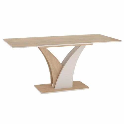 Casa Padrino Esstisch Naturfarben / Creme 120-160 cm - Ausziehbarer K�chentisch