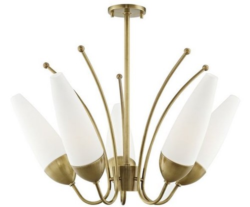 Casa Padrino Designer Kronleuchter Antik Messing / Wei�  69 x H. 43 cm - Moderner Kronleuchter - Luxus Qualit�t