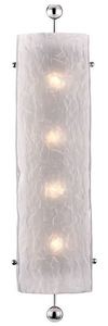 Casa Padrino Luxus Wandleuchte Silber / Wei� 15,9 x 12 x H. 68,6 cm - Hotel & Restaurant Wandlampe - Luxus Qualit�t