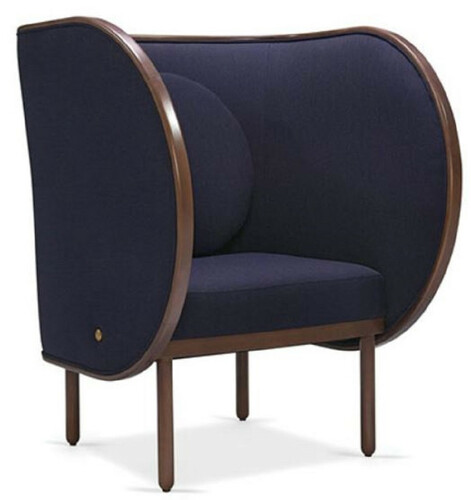 Casa Padrino Designer Samt Sessel Lila / Braun 90 x 92 x H. 106 cm - Hotel Lounge Sessel - Hotel M�bel - Designer M�bel - Luxus Qualit�t