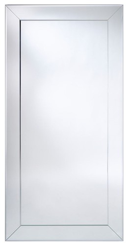 Casa Padrino Luxus Spiegel mit Aluminiumrahmen 100 x H. 200 cm - Garderobenspiegel - Wohnzimmer Spiegel - Schlafzimmer Spiegel - Luxus Qualit�t