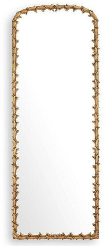 Casa Padrino Luxus Spiegel Antik Gold 92,5 x 7 x H. 245,5 cm - Mahagoni Wandspiegel - Ganzk�rperspiegel - Garderobenspiegel - Luxus Kollektion