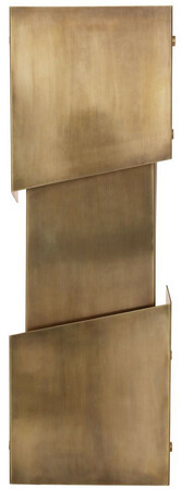 Casa Padrino Designer Wandleuchte Vintage Messingfarben 23 x 12 x H. 64,5 cm - Moderne Wandlampe - Luxus Qualit�t