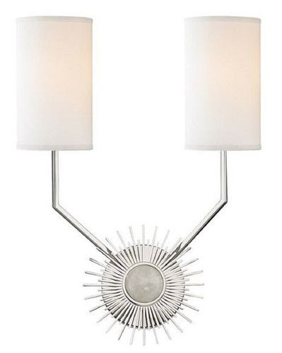 Casa Padrino Designer Wandleuchte Silber / Wei� 33,6 x 14,6 x H. 46,3 cm - Luxus Qualit�t