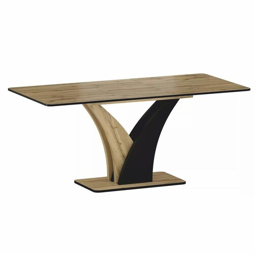 Casa Padrino Esstisch Braun / Schwarz 120-160 cm - Ausziehbarer K�chentisch