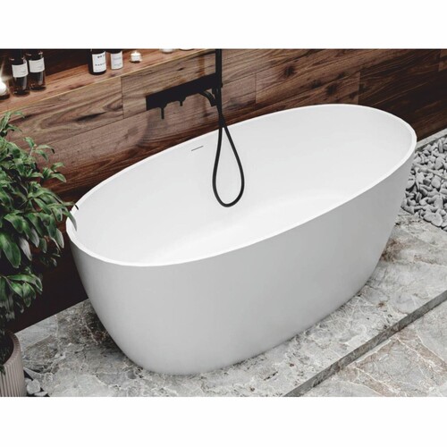 Casa Padrino Freistehende Luxus Badewanne Hochglanz Wei� 169,4 cm - Badezimmer M�bel