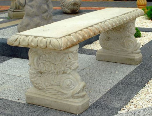 Casa Padrino Gartenbank im orientalischen Stil Wei�grau 140 x 38 x H. 50 cm - Parkbank - Garten Sitzbank - Garten & Terrassen M�bel