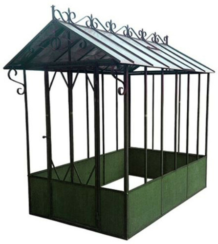 Casa Padrino Jugendstil Gew�chshaus - Verschiedene Farben - Handgefertigtes Gew�chshaus aus Schmiedeeisen mit verzinktem Blechdach und Glasscheiben
