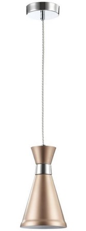 Casa Padrino H�ngeleuchte Champagnerfarben / Silber  13,5 cm - H�henverstellbare Leuchte