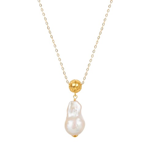 Casa Padrino Halskette Conta de Viana aus 19,2Kt Gold mit Barockperle
