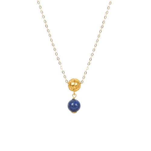 Casa Padrino Halskette Conta de Viana aus 19,2Kt Gold mit Lapislazuli