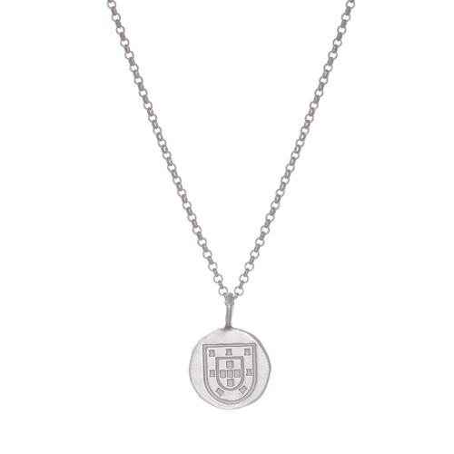 Casa Padrino Halskette Escudo Lang aus Sterlingsilber