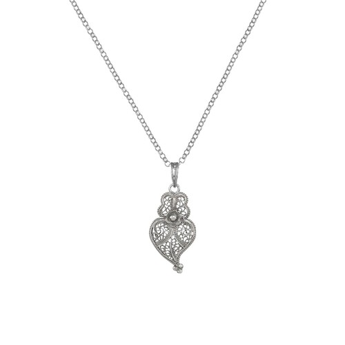 Casa Padrino Halskette Herz von Viana 2,5 cm aus Sterlingsilber