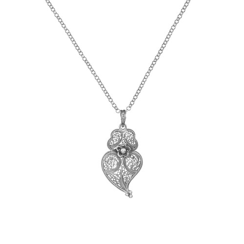 Casa Padrino Halskette Herz von Viana 3,5 cm aus Sterlingsilber
