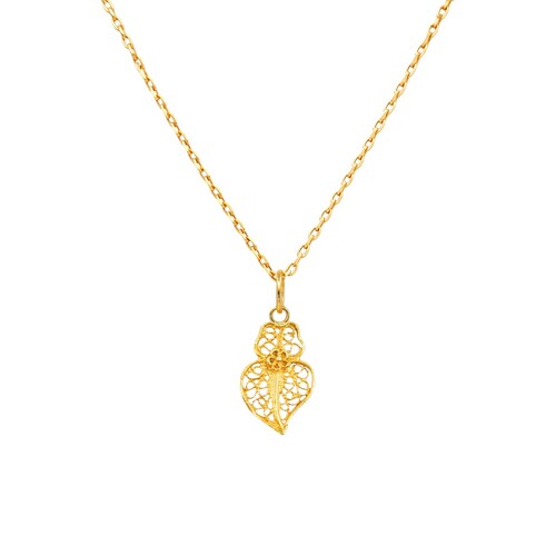 Casa Padrino Halskette Herz von Viana XXS aus 19,2Kt Gold