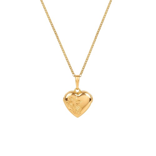 Casa Padrino Halskette Offenes Herz aus 19,2Kt Gold