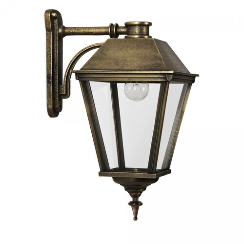 Casa Padrino Jugendstil Au�enwandleuchte 22 x 33 x H. 46 cm - Bronze - Nostalgische Wetterfeste Au�enleuchte