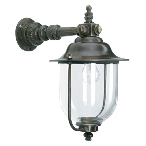 Casa Padrino Jugendstil Au�enwandleuchte 25 x 36 x H. 40 cm - Bronze - Nostalgische Wetterfeste Au�enleuchte