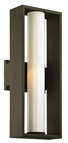 Casa Padrino Luxus Auenwandleuchte Bronze / Wei 17,15 x 13,97 x H. 45,09 cm - Metall Auenleuchte mit Glas Lampenschirm - Luxus Auenleuchten - Auenbeleuchtung