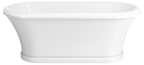 Casa Padrino Jugendstil Badewanne Wei� 170 cm - Freistehende Retro Stil Badewanne