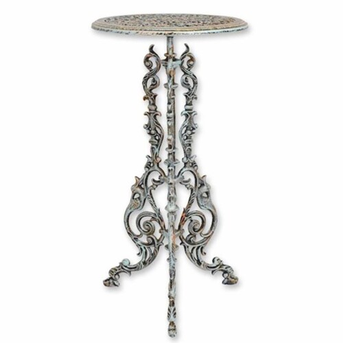 Casa Padrino Jugendstil Gusseisen Blumentisch Antik Hellgr�n H. 69 cm - Garten M�bel