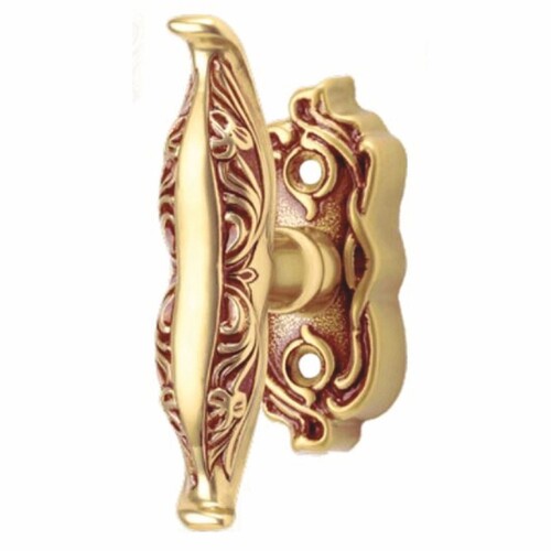 Casa Padrino Jugendstil Fensterklinke Franz�sisches Gold 3,6 x 11 cm - Eleganter Messing Fenstergriff - Jugendstil Deko Accessoires - Made in Italy