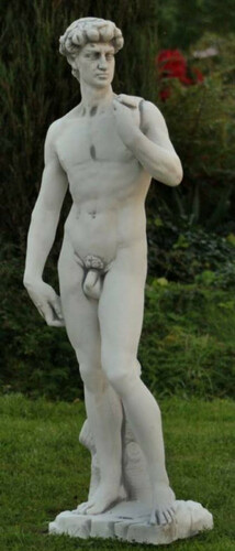 Casa Padrino Jugendstil Garten Deko Skulptur Grau 33 x 32 x H. 120 cm - Elegante Garten Deko Stein Figur - Barock & Jugendstil Garten Deko Accessoires