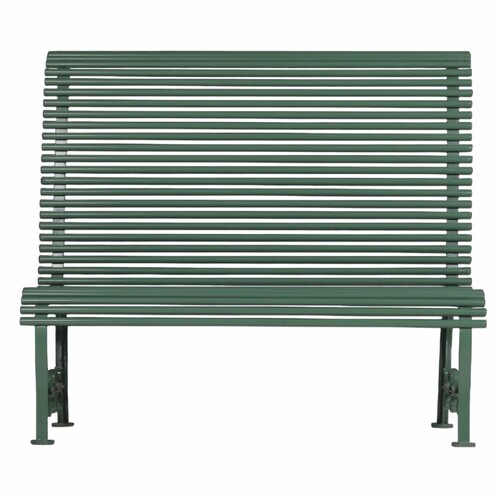 Casa Padrino Jugendstil Metall Hochlehn Gartenbank Gr�n 116 cm - Garten M�bel