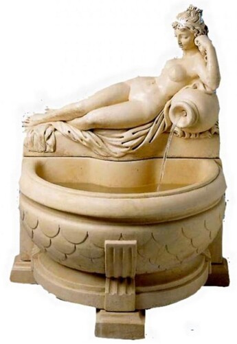Casa Padrino Jugendstil Gartenbrunnen Beige 78 x 62 x H. 106 cm