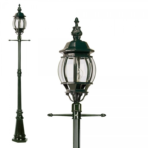 Casa Padrino Jugendstil Gartenlaterne 36 x 20 x H. 228 cm - Verschiedene Farben - Nostalgische Wetterfeste Au�enleuchte