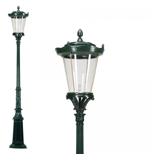Casa Padrino Jugendstil Gartenlaterne 60 x 60 x H. 342 cm - Verschiedene Farben - Nostalgische Wetterfeste Au�enleuchte