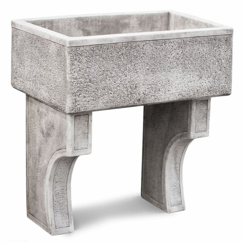 Casa Padrino Jugendstil Gartensp�le Antik Grau 80 x 50 x H. 90 cm