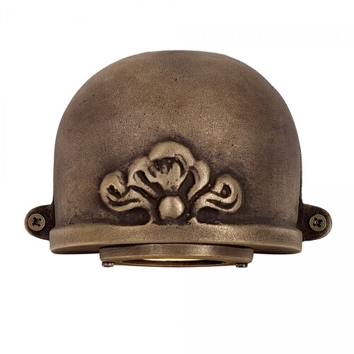 Casa Padrino Jugendstil Hofleuchte 11 x 7 x H. 9 cm - Bronze - Nostalgische Wetterfeste Au�enleuchte