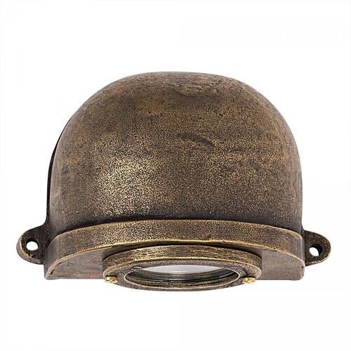 Casa Padrino Jugendstil Hofleuchte 11 x 7 x H. 9 cm - Bronze - Nostalgische Wetterfeste Au�enleuchte