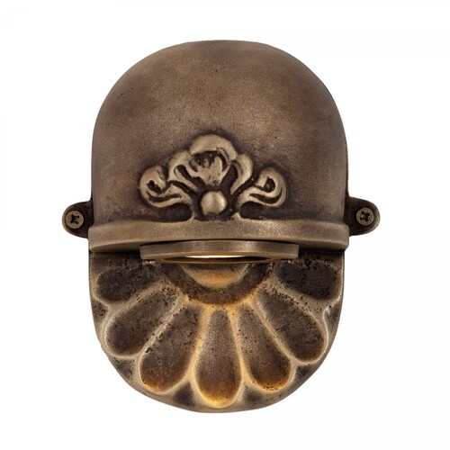 Casa Padrino Jugendstil Hofleuchte 14 x 8 x H. 17 cm - Bronze - Nostalgische Wetterfeste Au�enleuchte