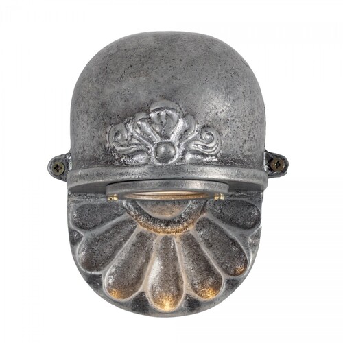 Casa Padrino Jugendstil Hofleuchte 14 x 8 x H. 17 cm - Silber - Nostalgische Wetterfeste Au�enleuchte