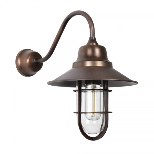 Casa Padrino Jugendstil Hofleuchte 21 x 37 x H. 32 cm - Bronze - Nostalgische Wetterfeste Au�enleuchte