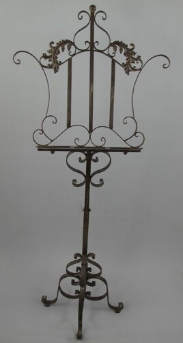 Casa Padrino Jugendstil Notenst�nder Rost H. 135 cm - Barock & Jugendstil Deko Accessoires