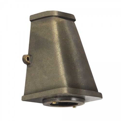 Casa Padrino Jugendstil Schiffslampe 10 x 10 x H. 14 cm - Bronze - Nostalgische Wetterfeste Au�enleuchte