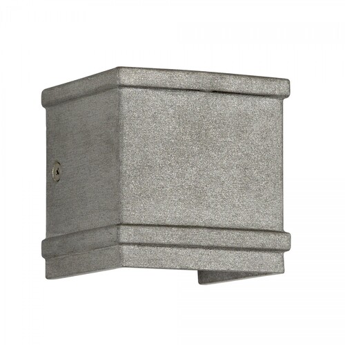 Casa Padrino Jugendstil Schiffslampe 10 x 8 x H. 9 cm - Silber - Nostalgische Wetterfeste Au�enleuchte
