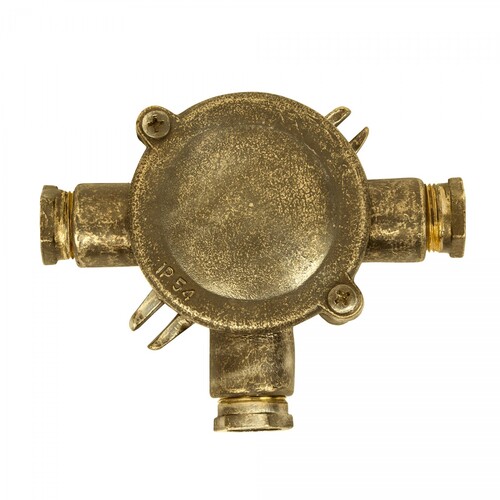 Casa Padrino Jugendstil Schiffslampe 13 x 4 x H. 11 cm - Kupfer - Nostalgische Wetterfeste Au�enleuchte