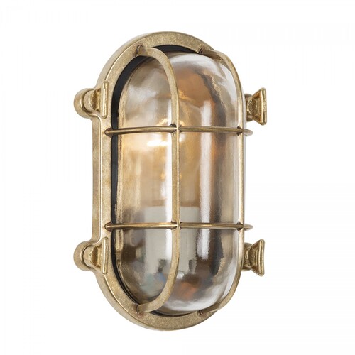 Casa Padrino Jugendstil Schiffslampe 14 x 10 x H. 21 cm - Bronze - Nostalgische Wetterfeste Au�enleuchte